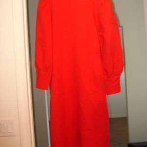 Red Dress with long sleeves size 16